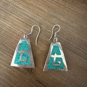 925 Silver and Turquoise Earrings